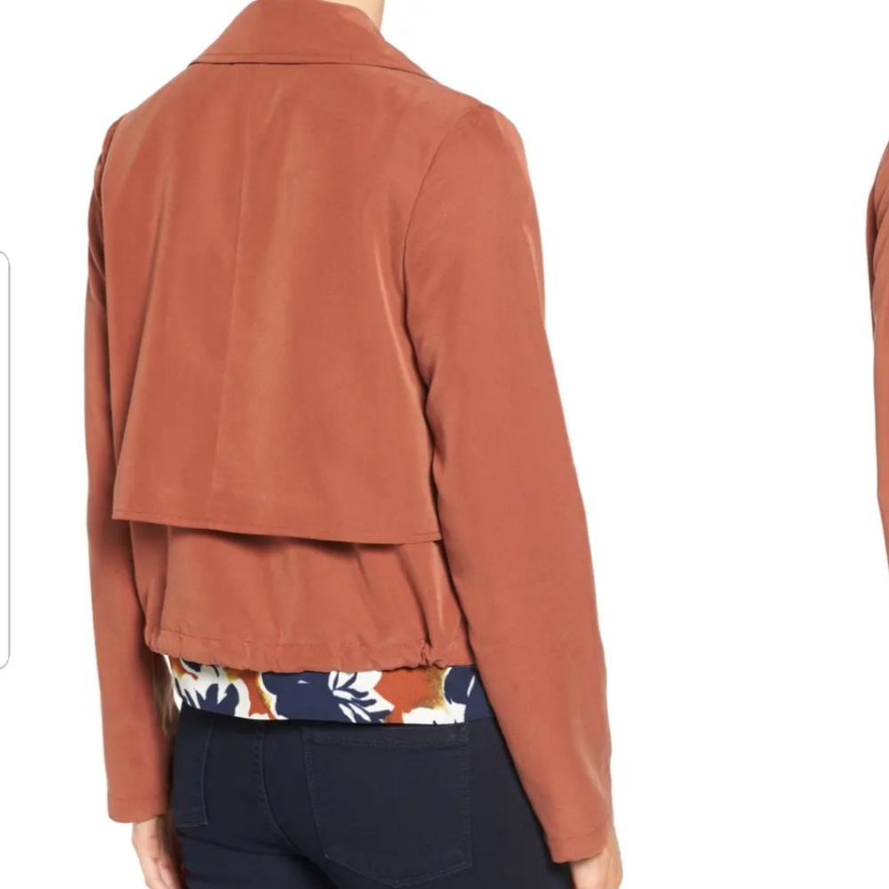 Halogen Rust Orange Button Front Jacket Xl - image 8
